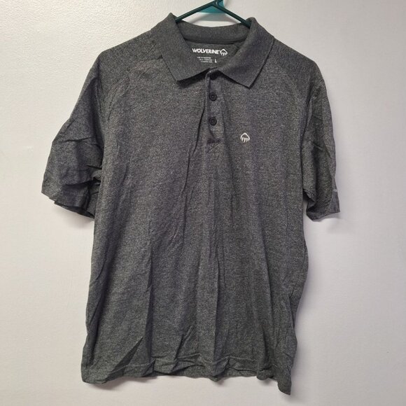 Wolverine‎ Golf Polo Gray Collared Short Sleeve Athletic Mens Large - Picture 1 of 8
